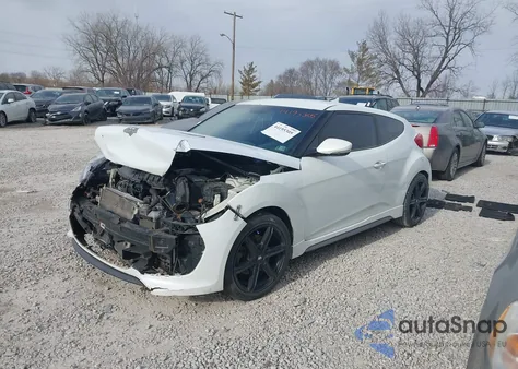 2015 Hyundai Veloster Turbo из США, поврежденный, VIN KMHTC6AE3FU223373
